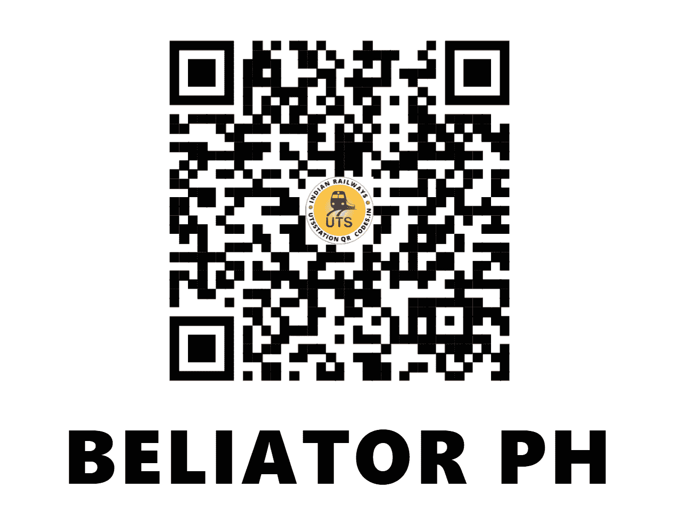 UTS QR Code for BELIATOR PH - BZC (SE - WEST BENGAL)